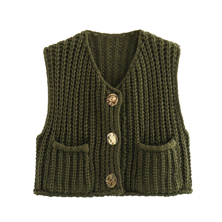 Lana - Gilet sans manches élégant en tricot pour une allure chic et confortable