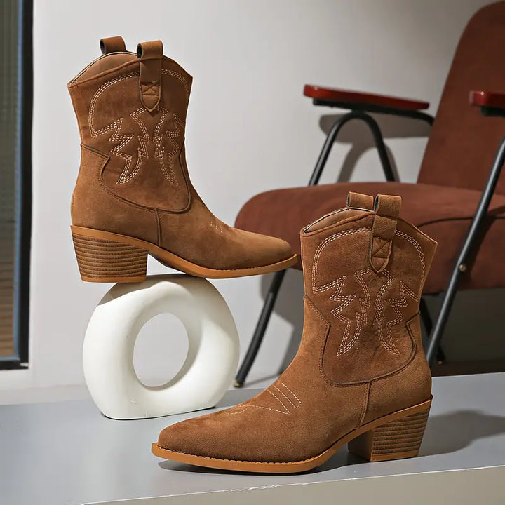 Bottes western brodées élégantes pour femmes - Ruby Collection