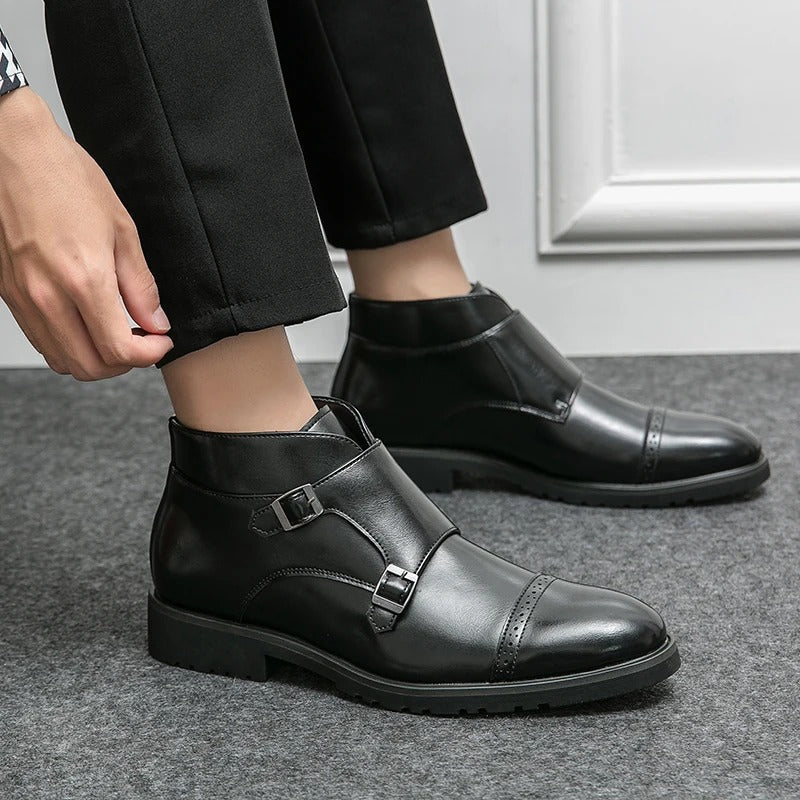 Gert™ Bottines Élégantes avec Boucles Doubles pour un Look Stylé
