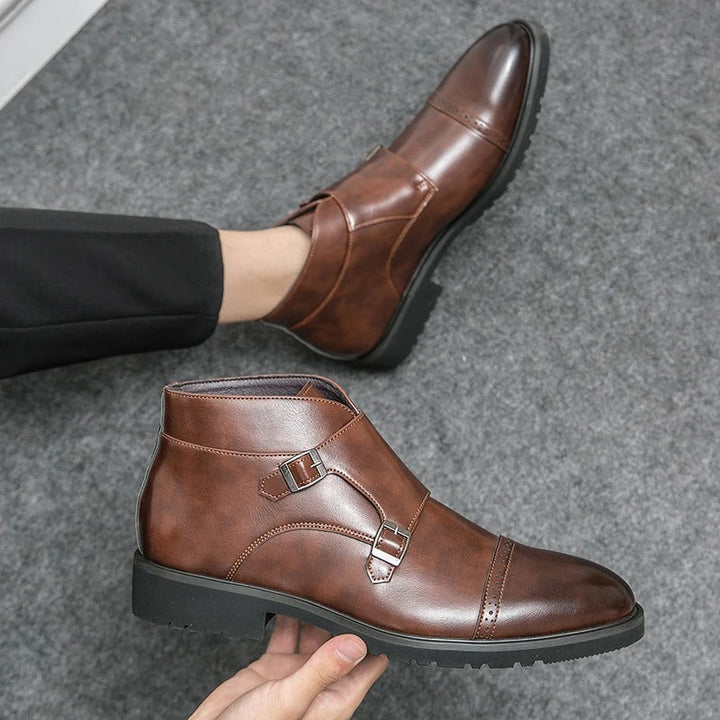 Gert™ Bottines Élégantes avec Boucles Doubles pour un Look Stylé