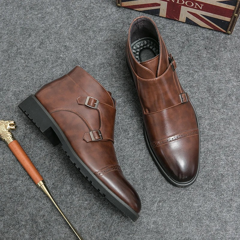 Gert™ Bottines Élégantes avec Boucles Doubles pour un Look Stylé
