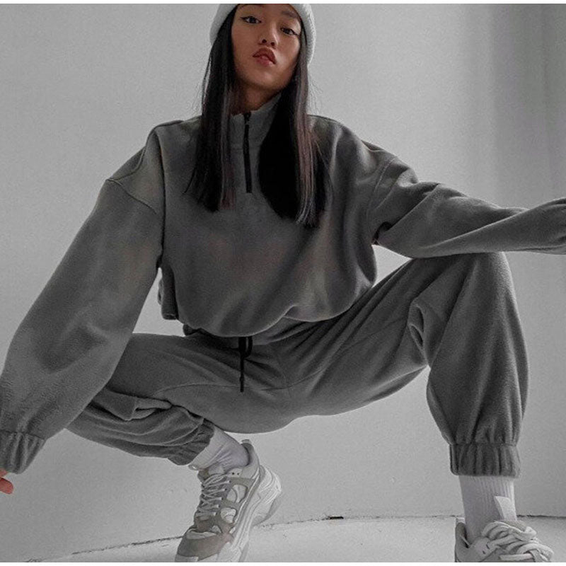 Giselle - Jogging gris stylé pour femmes