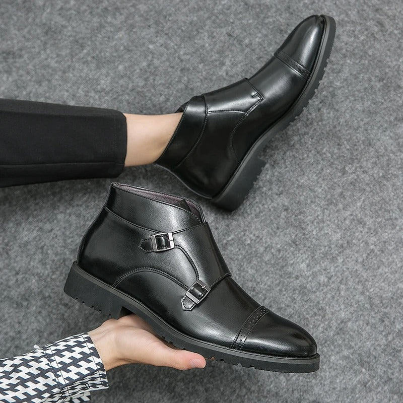 Gert™ Bottines Élégantes avec Boucles Doubles pour un Look Stylé
