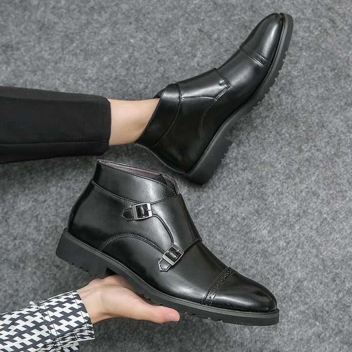 Gert™ Bottines Élégantes avec Boucles Doubles pour un Look Stylé