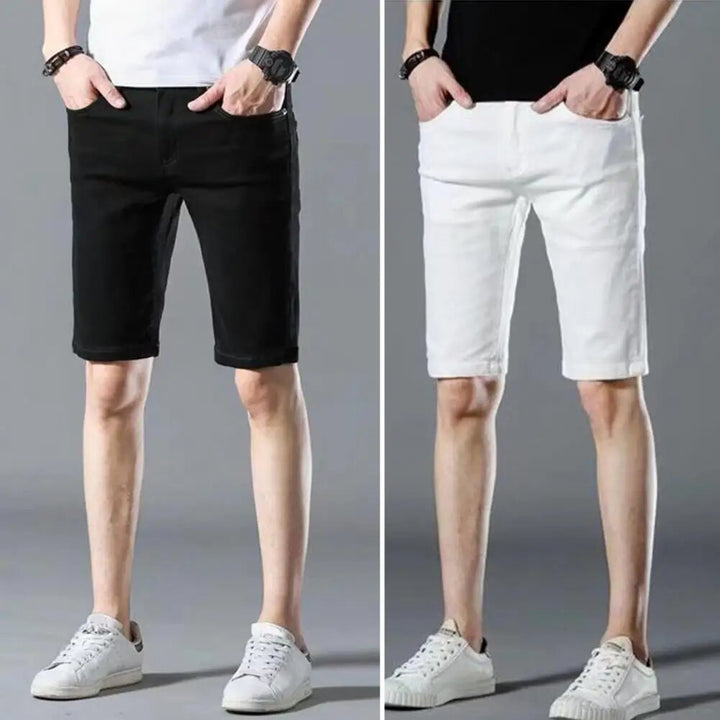 Levan - Short en denim slim fit pour hommes modernes pour un look d'été élégant
