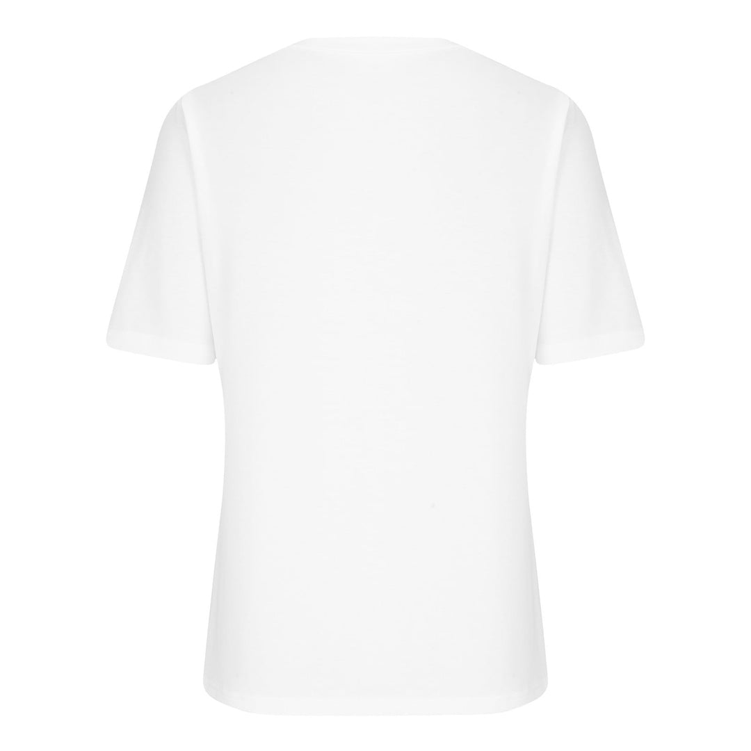 Lieke - Haut d'été blanc élégant avec décolleté en V pour un look chic