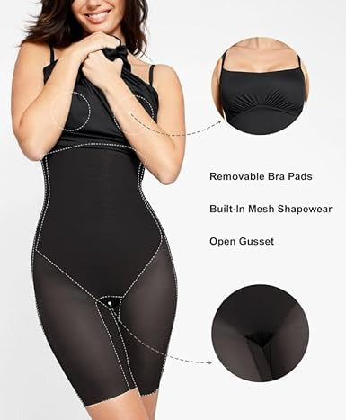 Iyana | Robe shapewear élégante avec soutien-gorge intégré pour un ajustement parfait