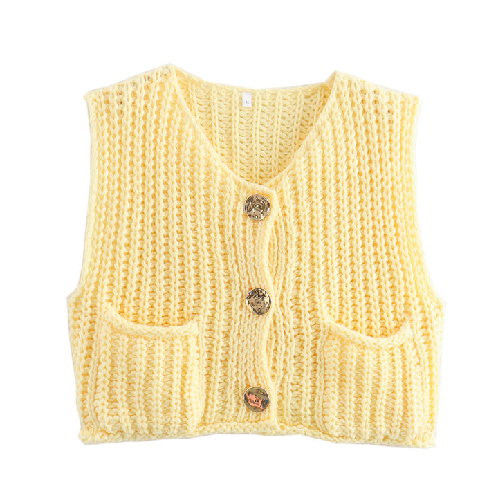Lana - Gilet sans manches élégant en tricot pour une allure chic et confortable