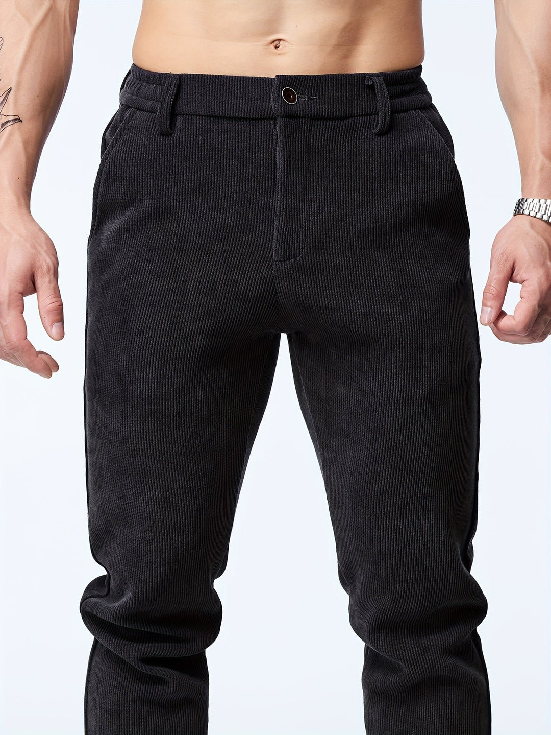 Milan - Pantalon en velours côtelé élégant et classique pour un look intemporel