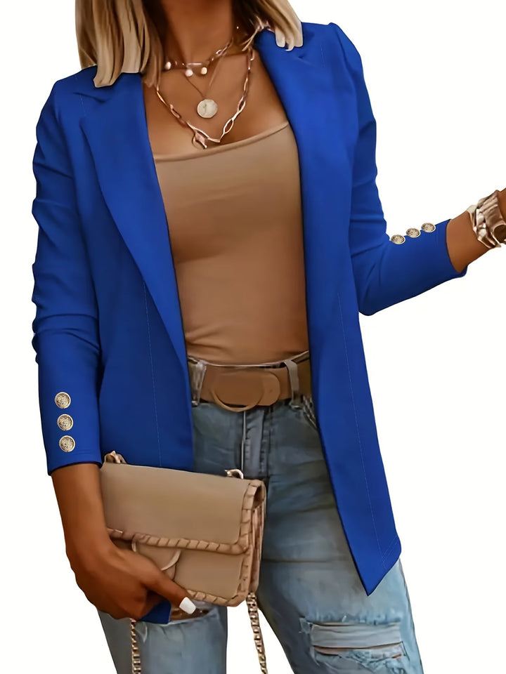 Albina | Blazer élégant à ouverture frontale pour femmes - Vêtement de travail décontracté et élégant parfait