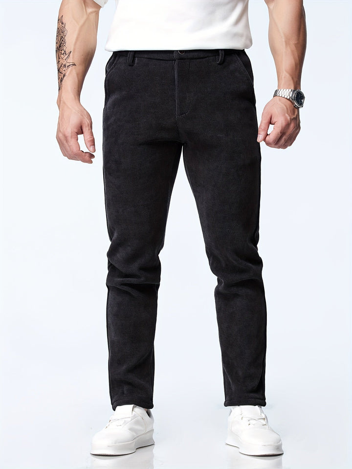 Milan - Pantalon en velours côtelé élégant et classique pour un look intemporel