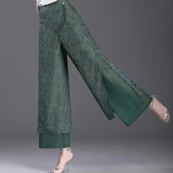 Agatha - Pantalon large double épaisseur très tendance pour un look stylé