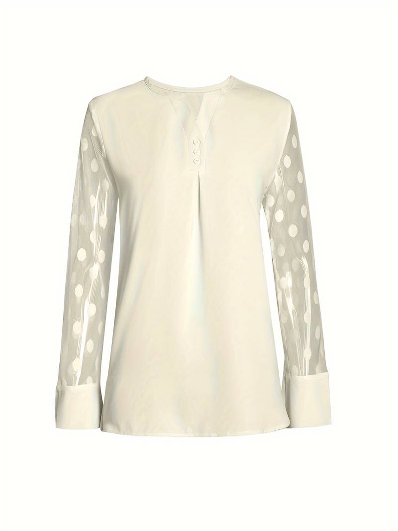 Kariselle | Blouse en maille à manches longues pour femmes - Top luxueux et respirant pour un look élégant