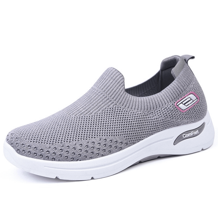 Chaussures de sport et de randonnée pour femmes OrthoEase Comfort avec un design léger et élastique et une semelle orthopédique.