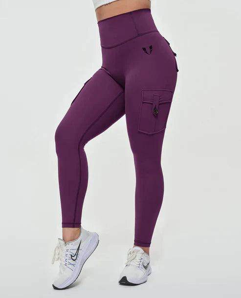 Jeana - Leggings cargo de haute qualité avec une taille haute luxueuse