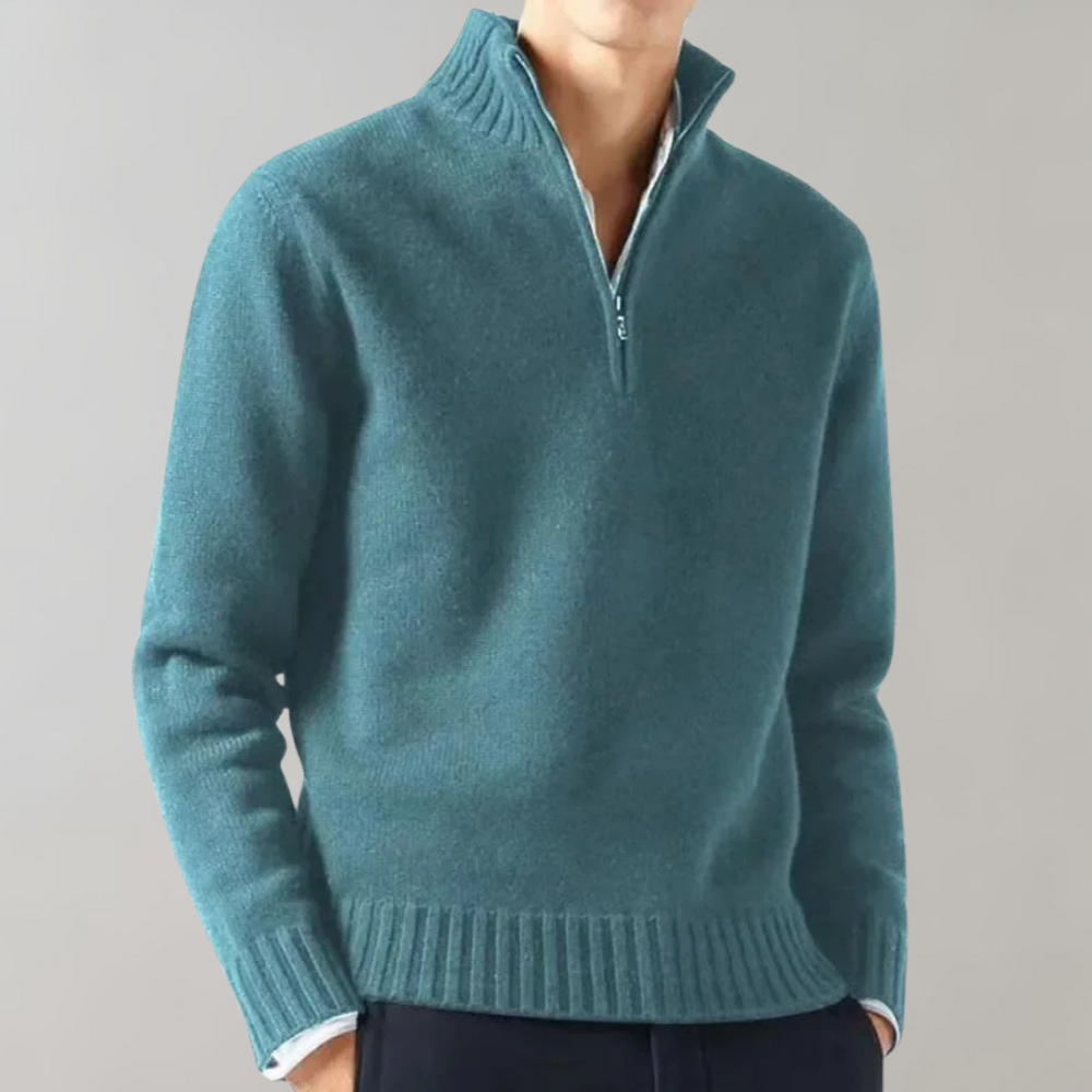 Pull à moitié zippé Adam™ Élégant - Indispensable d'hiver sophistiqué et stylé