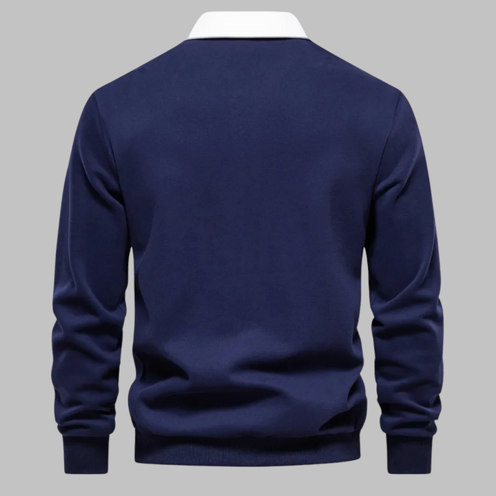 Cornelis™ Pull classique élégant pour homme avec col polo stylé