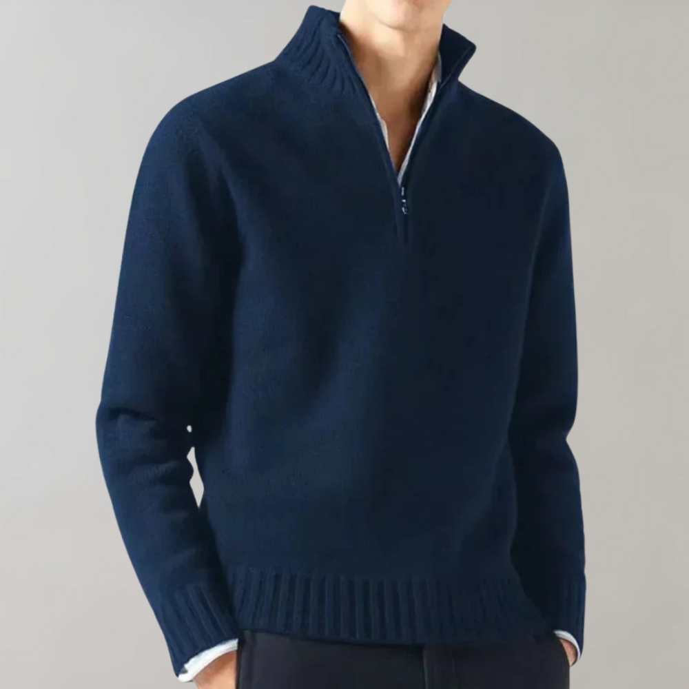 Pull à moitié zippé Adam™ Élégant - Indispensable d'hiver sophistiqué et stylé