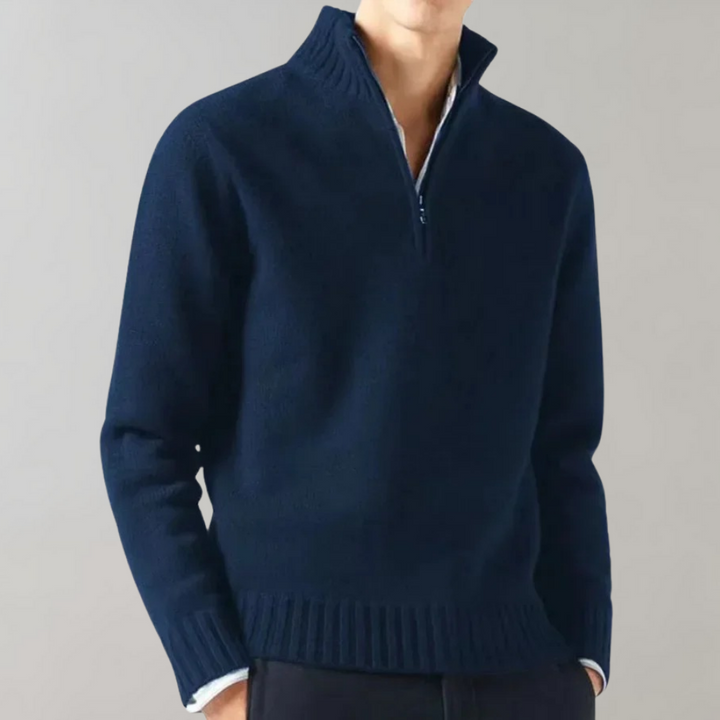 Pull à moitié zippé Adam™ Élégant - Indispensable d'hiver sophistiqué et stylé
