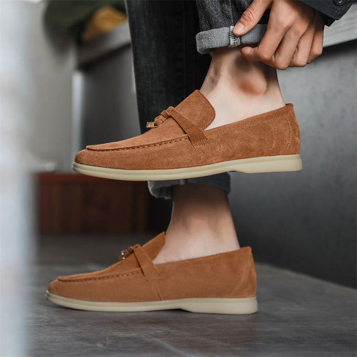 Mocassins en cuir Suède™ pour hommes - Élégants et Confortables