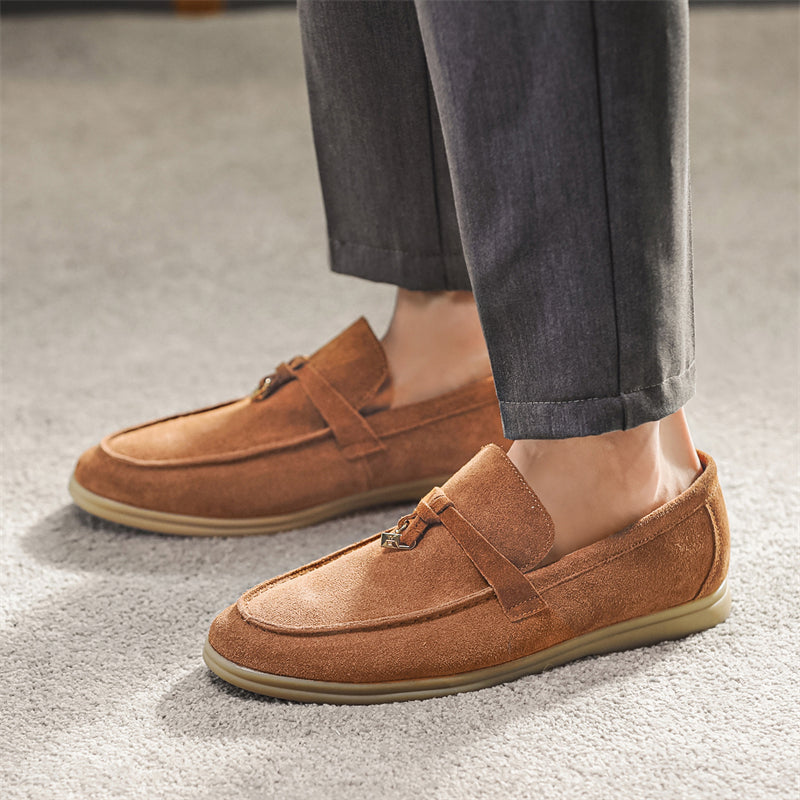 Mocassins en cuir Suède™ pour hommes - Élégants et Confortables