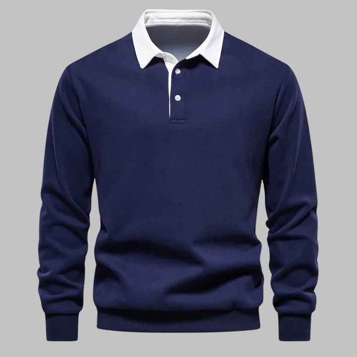 Cornelis™ Pull classique élégant pour homme avec col polo stylé