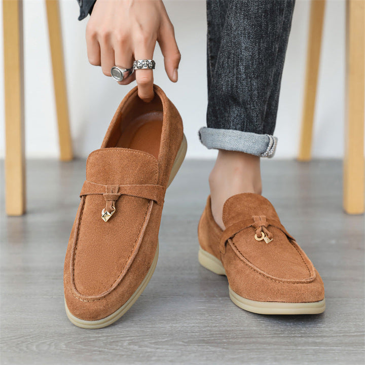 Mocassins en cuir Suède™ pour hommes - Élégants et Confortables