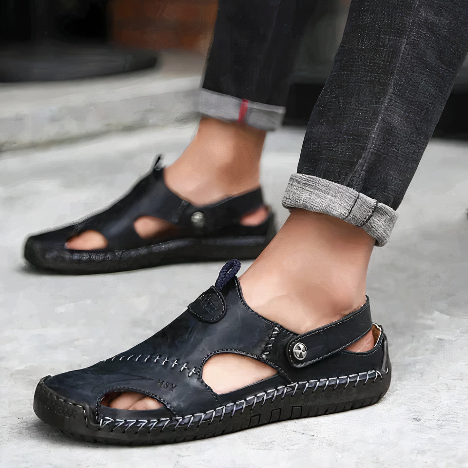 Sandales orthopédiques élégantes en cuir - Bren pour une marche confortable et élégante