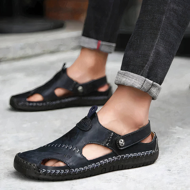 Sandales orthopédiques élégantes en cuir - Bren pour une marche confortable et élégante