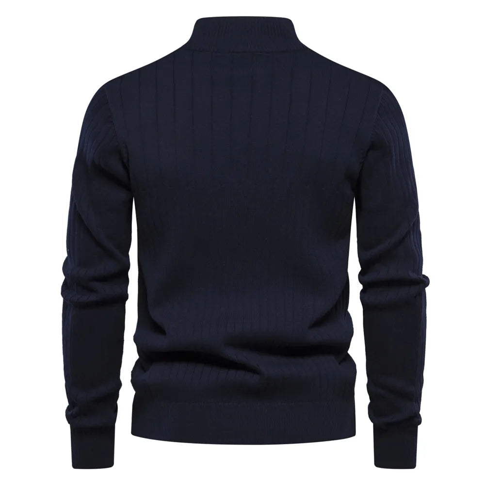Steven™ Pull Zippé Tricoté Élégance et Confort