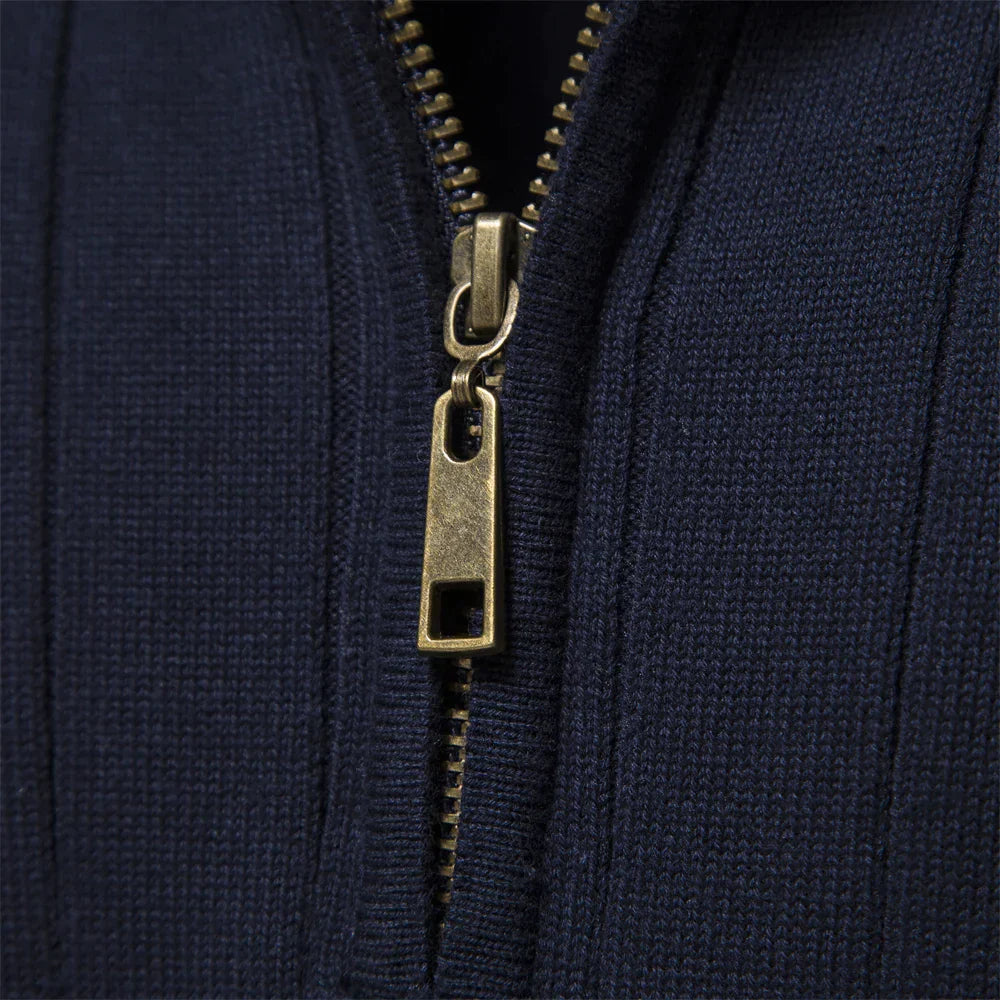 Steven™ Pull Zippé Tricoté Élégance et Confort