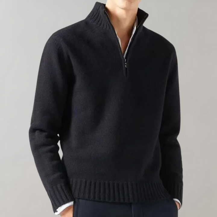 Pull à moitié zippé Adam™ Élégant - Indispensable d'hiver sophistiqué et stylé