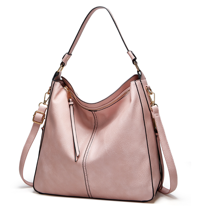 Mae - ensemble élégant de sac à épaule et de pochette en simili cuir de luxe