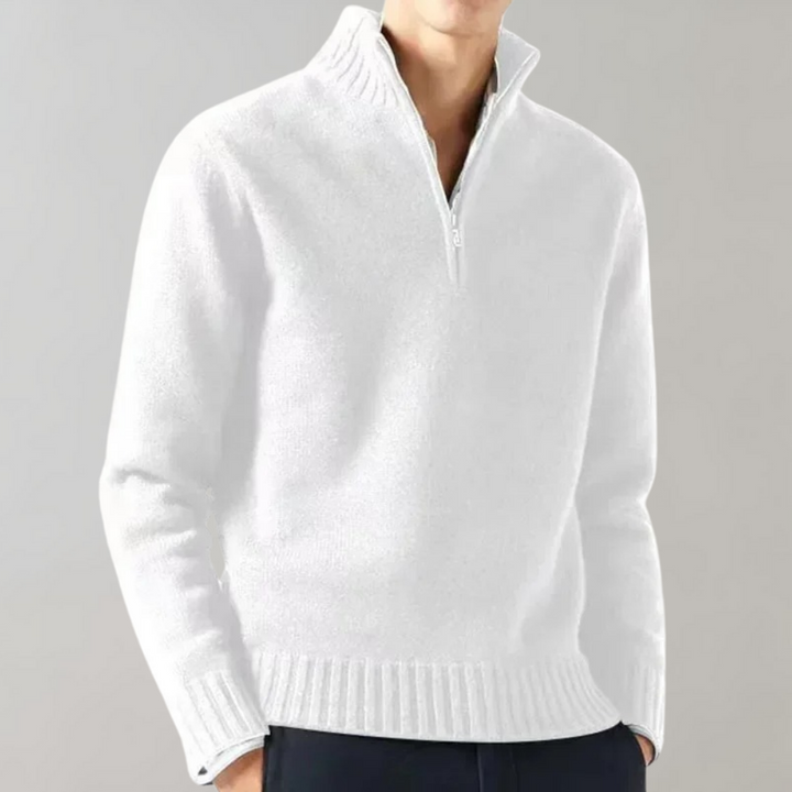 Pull à moitié zippé Adam™ Élégant - Indispensable d'hiver sophistiqué et stylé