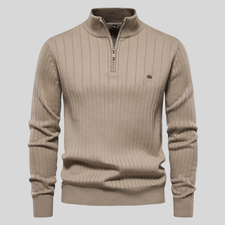 Steven™ Pull Zippé Tricoté Élégance et Confort
