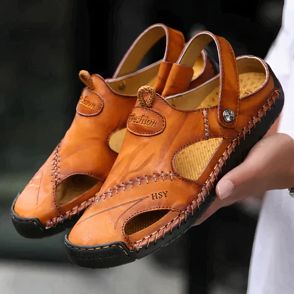 Sandales orthopédiques élégantes en cuir - Bren pour une marche confortable et élégante