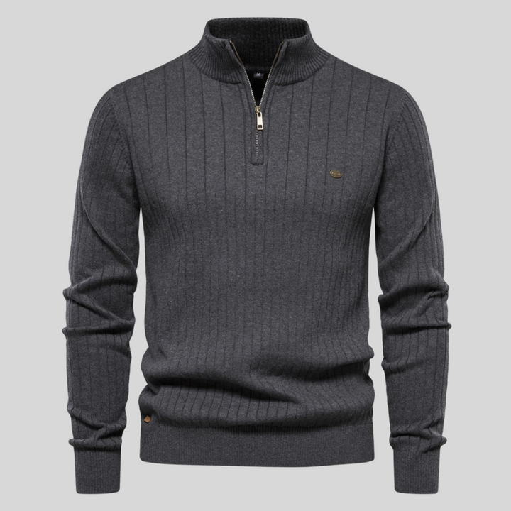 Steven™ Pull Zippé Tricoté Élégance et Confort
