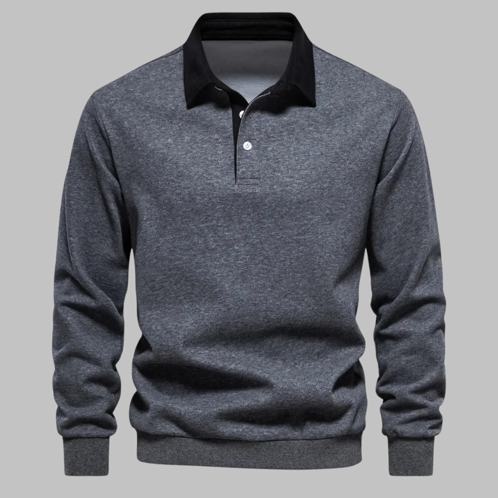 Cornelis™ Pull classique élégant pour homme avec col polo stylé