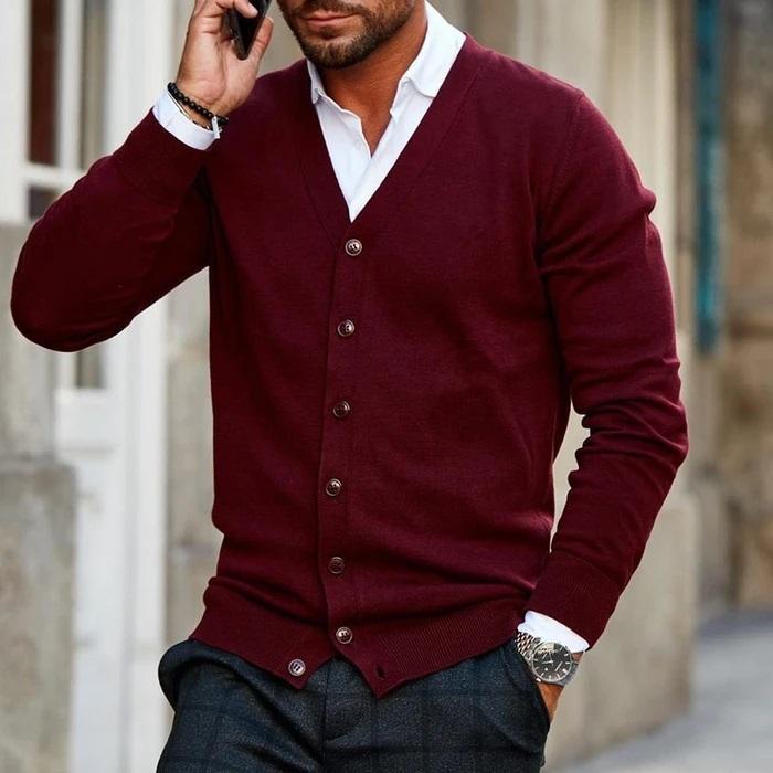 Cardigan Douillet Stefan™ pour Hommes - Un Confort Ultime au Quotidien