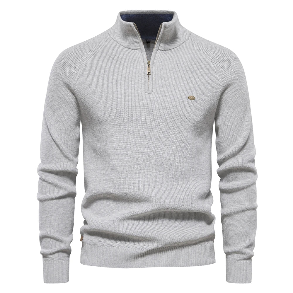 Steven™ Pull Zippé Tricoté Élégance et Confort