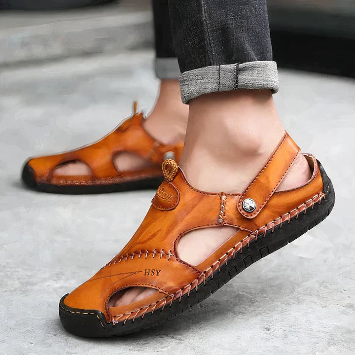 Sandales orthopédiques élégantes en cuir - Bren pour une marche confortable et élégante