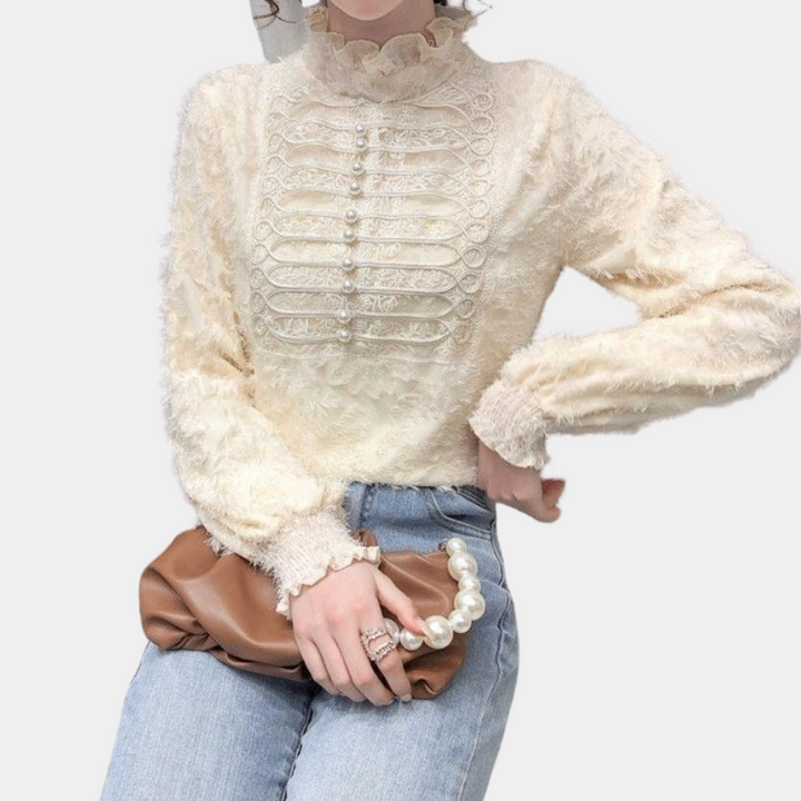 Blouse en Dentelle Élégante Tanith pour un Look Chic