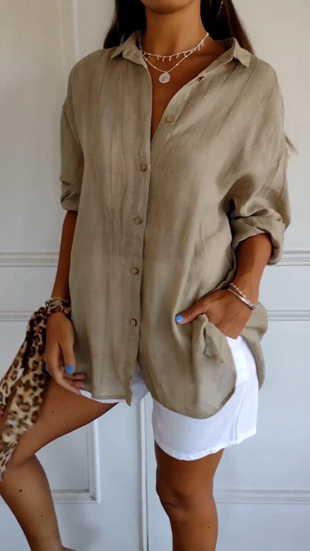 Carina | Chemise boutonnée décontractée, élégante et confortable pour femmes