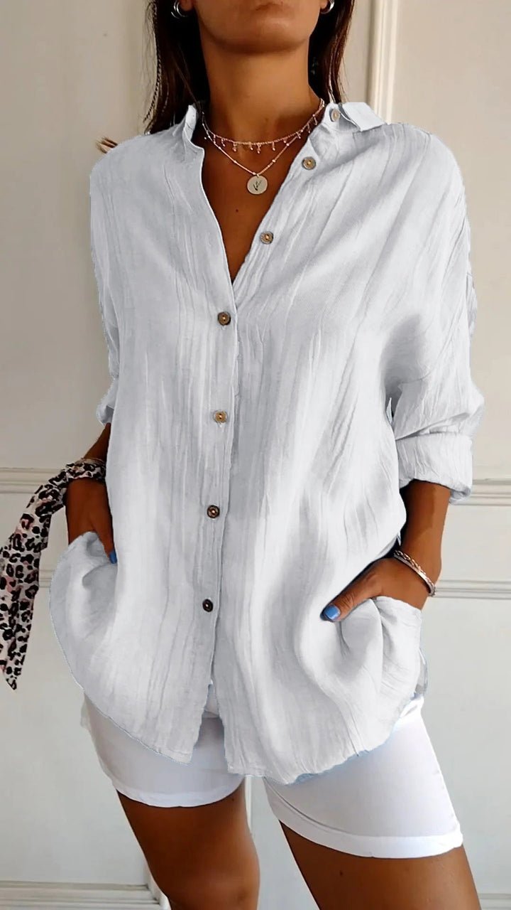 Carina | Chemise boutonnée décontractée, élégante et confortable pour femmes