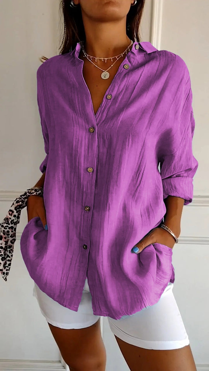 Carina | Chemise boutonnée décontractée, élégante et confortable pour femmes
