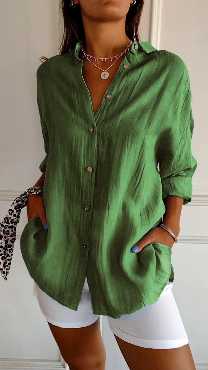 Carina | Chemise boutonnée décontractée, élégante et confortable pour femmes