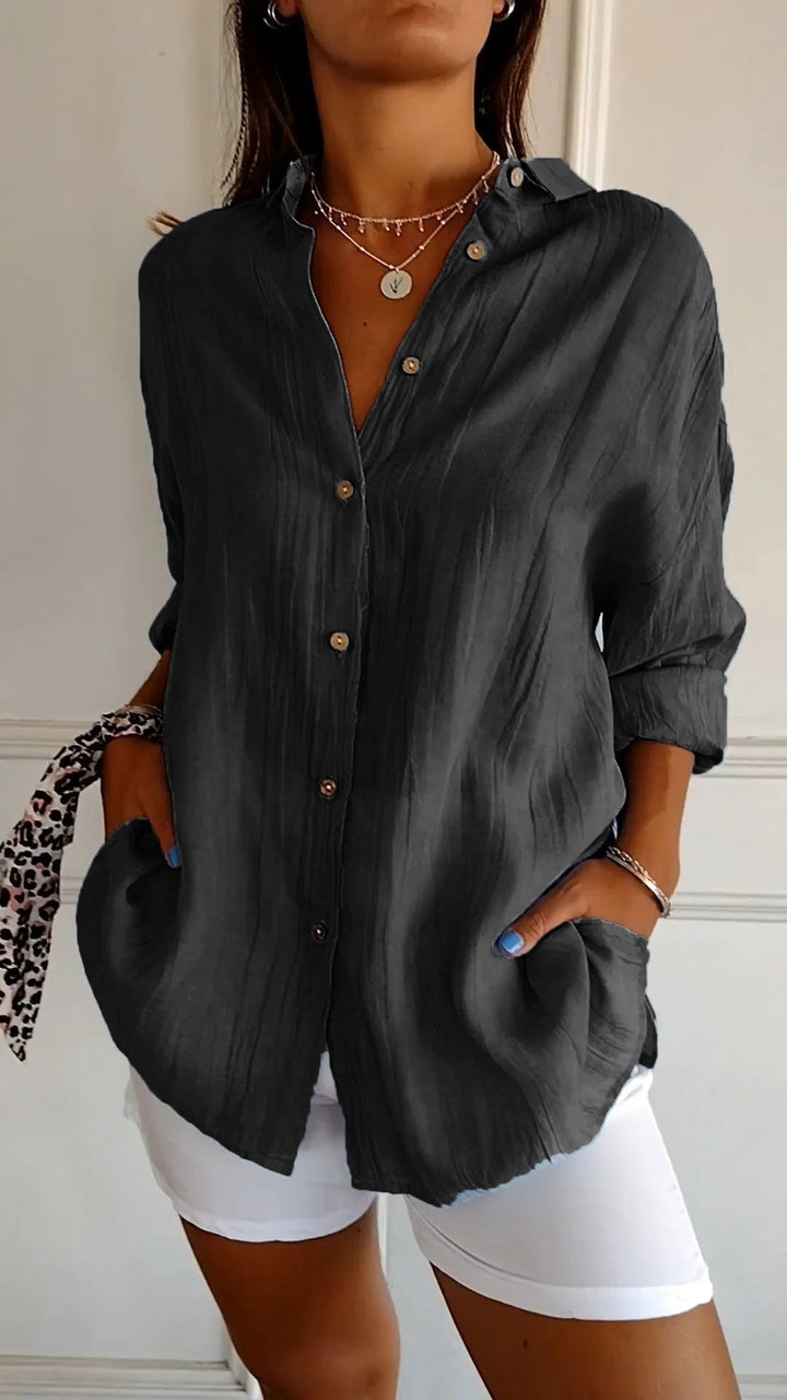 Carina | Chemise boutonnée décontractée, élégante et confortable pour femmes