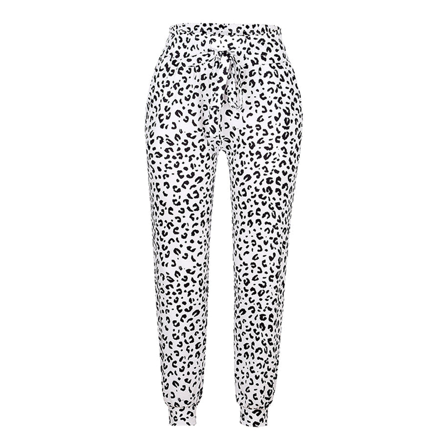 Leocelina - Pantalons tendance à motif léopard pour un look stylé