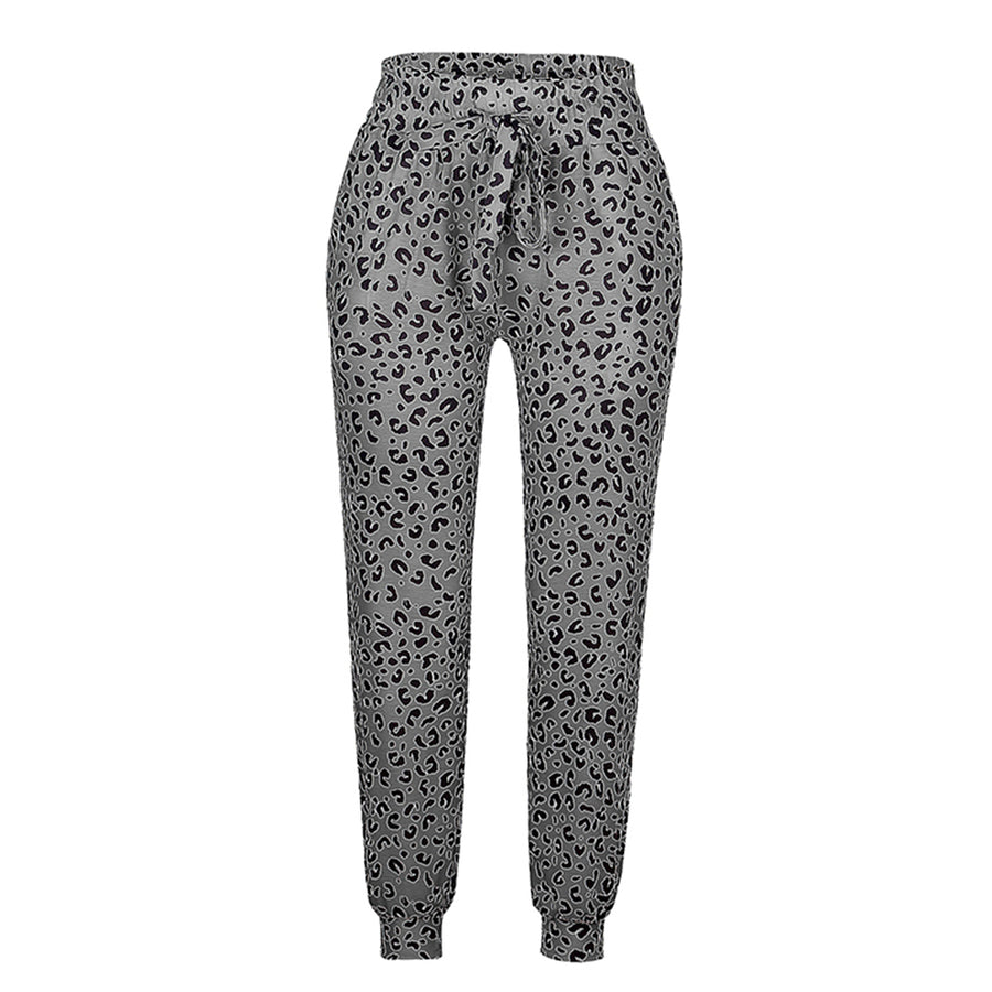 Leocelina - Pantalons tendance à motif léopard pour un look stylé