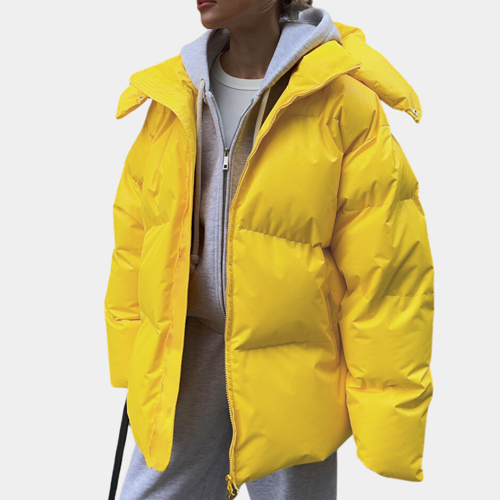 Veste élégante pour femme avec un léger rembourrage de Maron